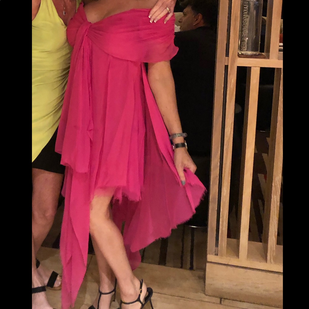 Basix Ii Tiered Silk Mini Dress
